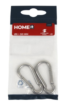 HOME It® fireman’s hook Ø5x50 mm in stainless steel 2 pcs.