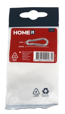 HOME It® fireman’s hook Ø5x50 mm in stainless steel 2 pcs.