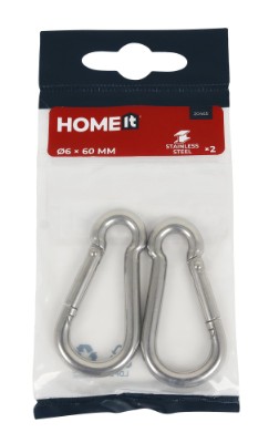 HOME It® fireman’s hook Ø6x60 mm in stainless steel 2 pcs.