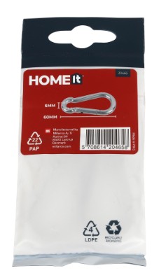HOME It® fireman’s hook Ø6x60 mm in stainless steel 2 pcs.