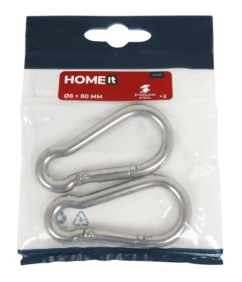 HOME It® fireman’s hook Ø8x80 mm in stainless steel 2 pcs.