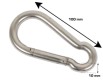 HOME It® fireman’s hook Ø10x100 mm in stainless steel 2 pcs.