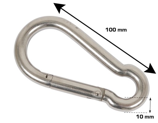 HOME It® fireman’s hook Ø10x100 mm in stainless steel 2 pcs.