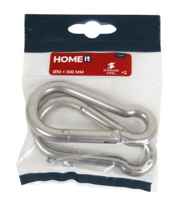 HOME It® fireman’s hook Ø10x100 mm in stainless steel 2 pcs.