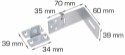HOME It® angle hasp 60 x 39 mm electro-galvanised