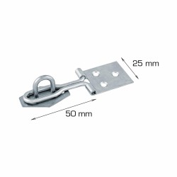 HOME It® hasp and staple 50 x 25 mm electro-galvanised