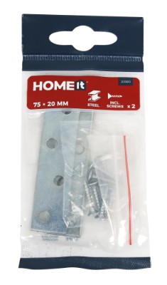 HOME It® straight mending plate 75 x 20 mm galvanised