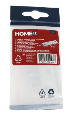 HOME It® straight mending plate 75 x 20 mm galvanised