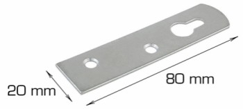 HOME It® suspension plate  80 x 20 mm electro-galvanised