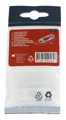 HOME It® hook bracket  43 x 15 mm galvanised