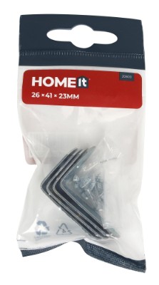 HOME It® corner brace mini 26 x 41 x 23 mm electro-galvanised