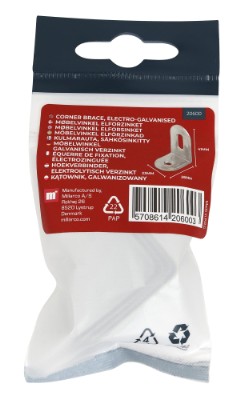 HOME It® corner brace mini 26 x 41 x 23 mm electro-galvanised
