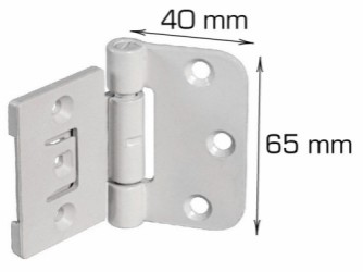 HOME It® inset hinge 40 x 65 mm white