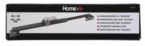 HOME It® window stay telescopic 225-360 mm stainless steel