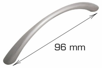 HOME It® low curved handle 96 x 30 mm stainless steel