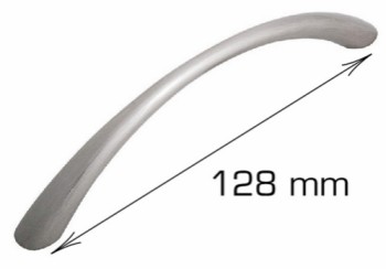 HOME It® low curved handle 128 x 30 mm stainless steel