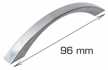 HOME It® curved handle 96 x 30 mm aluminium