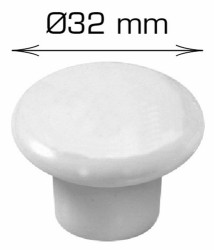 HOME It® Porcelain knob 32 x 25 mm white