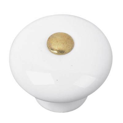 HOME It® Porcelain knob 29 x 25 mm white/gold