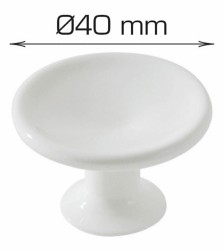 HOME It® furniture knob 40 x 30 mm white plastic