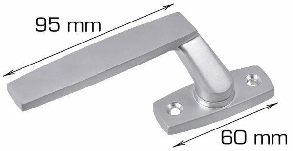 HOME It® left-facing cremorne handle incl. screws matte chrome