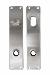 HOME It® escutcheon set for oval cylinder stainless steel