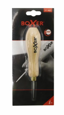 Boxer® awl with round tip and wooden handle 3.5 x 145 mm