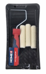 HOME It® Paint roller set 10 cm tray + 2 mohair refill rollers