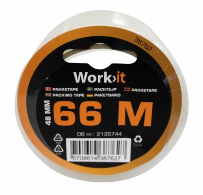 Work>it® Packing tape 50 mm × 66 metre