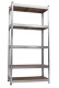 Work>it® steel shelf unit with 4 shelves 1800×750×350 mm galvanised