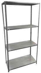 HOME It® steel shelf unit with 4 shelves 1470×750×300 mm galvanised