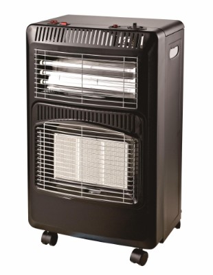 HOME It® foldable gas heater with electric fan heater 3 heat steps 1,5/ 2,8 /4,2 kW