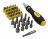 Millarco® ratchet handle with bits and tops 46 pcs.