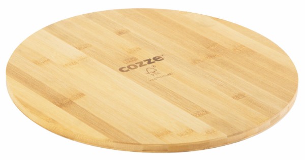 Cozze® pizza cutting board Ø350 x 12 mm Bamboo wood