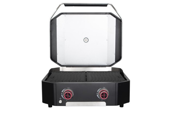 Cozze®Plancha 2-B 600 Gas 50Mbar/DE+AU med regulator & Slang