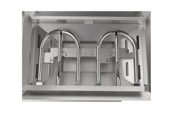 Cozze®Plancha 2-B 600 Gas 50Mbar/DE+AU med regulator & Slang