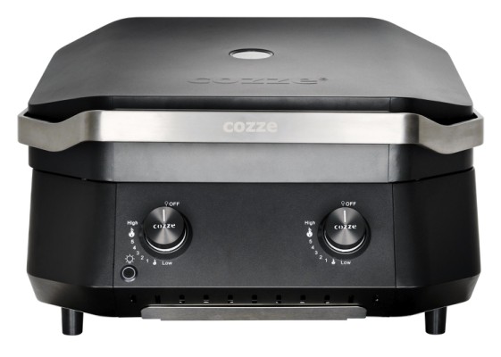 Cozze® G-500 plancha with lid and 2 gas burners, 5.0 kW