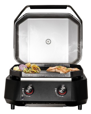 Cozze® G-500 plancha with lid and 2 gas burners, 5.0 kW