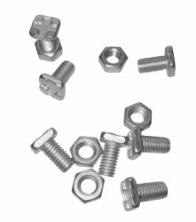 HOME It® special greenhouse bolts for assembling greenhouse profiles 24 pcs.