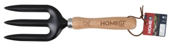 HOME it® plant fork with wooden handle