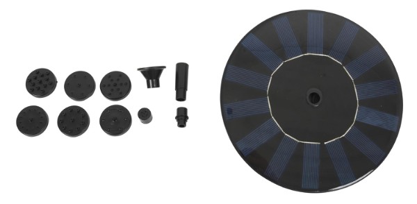 Solar-powered fountain