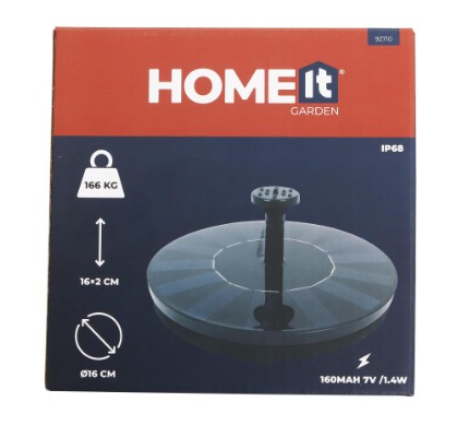 Solar-powered fountain