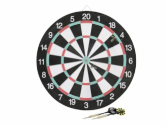 HOME It® dartboard with 6 darts 41×1,1 cm