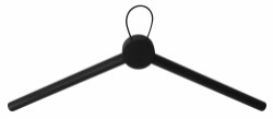 Home>it® hanger 48×2,5×15,5 cm black oak