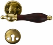 Home>it® brass door handle with dark grip