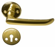 Home>it® door handle  with L-grip brass