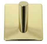 Home>it® self-adhesive single hook 4 x 4 cm polished brass