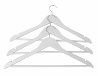 Home>it® hanger with trouser rod and slit 3 pack white