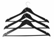 Home>it® hanger with trouser rod and slit 3 pack black