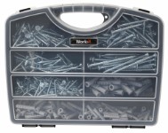 Work>it® plugs and screws in assortment box with 390 pieces